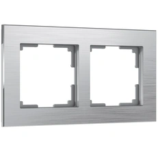 Изображение Рамка на 2 поста Aluminium (алюминий) W0021706