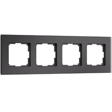 Изображение Рамка на 4 поста Senso (черный, стекло soft-touch) W0043108
