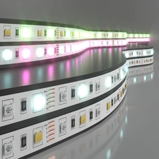 Изображение Светодиодная лента 24V 14,4W 60Led 5050+5050 IP20 MIX RGB/холодный белый, 5м